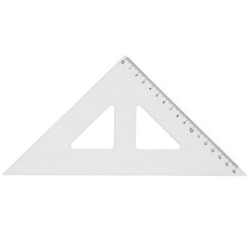 Pravítko trojuholník s kolmicou Centropen 16 cm